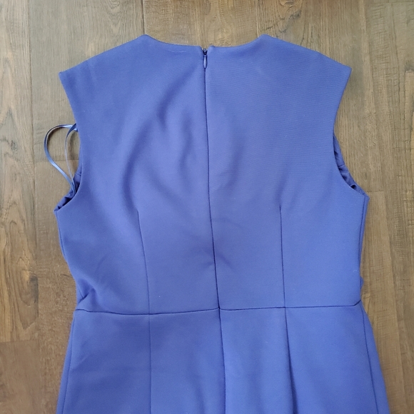 Adrienne Vittadini Fitted Dress Size 6 Blue Summer Business Casual Design Front - Picture 7 of 10